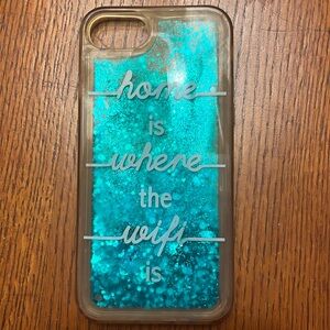 iPhone 8 phone case with moveable sparkles